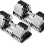 SMRTFT NUOBELL Adjustable Dumbbells | The Original All-in-One NUOBELL Adjustable Dumbbell Set | Feel Real Like Traditional Dumbbells | Highly Durable | Best 2 Year Warranty