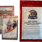 High Cheese Rich Stike Football PSA Mystery Pack – Gridiron Edition, 1 PSA Graded Card, 1 Autograph or Relic Card