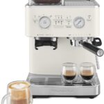 KitchenAid Semi Automatic Espresso Machine with Burr Grinder, 2.5L, KES6551PL, Porcelain White
