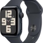 Apple Watch SE (2nd Gen) [GPS 40mm] Smartwatch with Midnight Aluminum Case with Midnight Sport Band S/M. Fitness and Sleep Trackers, Crash Detection, Heart Rate Monitor, Retina Display
