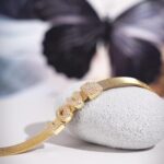 JINMA Custom Name Bracelet for Women Men – Iced Out Bling CZ Letter Charms Plated Adjustable Mesh Bracelet – Personalized Hip Hop Jewelry Gift