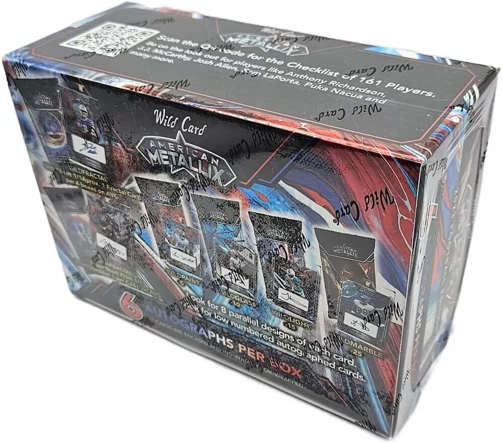 2023 Wild Card American Metallix Football Edition (6 Autographs Per Box)