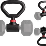 Jayflex Hyperbell Dumbbell Converter – Convert Dumbbells to Barbell Set and Kettlebell for Home Fitness – Adjustable & Up to 200 lb Capacity Weight Barbell for Weight Lifting