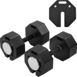 Adjustable Dumbbell Sets, Each 50/80/90LB Pairs Durable Steel Build, Free Weights Dumbbells Set of 2 with Anti-slip Handle,for Men/Women Gym Equipment for Home Strength Training Equipment 50/80/90LBSX2