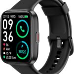 SKG Smart Watch for Men Women Android iPhone with Alexa Built-in & Bluetooth Call(Answer/Make Call) 1.69″ Fitness Tracker with IP68 Waterproof, 60+ Sports, Heart Rate SpO2 Monitor, V7 Pro