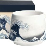 Ceramic Mug Coffee Cup with Handle – 3.4″ H Wave Porcelain Tea & Latte Cup 12.5 oz for Home & Office in Color Box – Dishwasher Microwave Safe