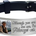 Personalized Photo Memorial Bracelet – Engraved Picture Name & Custom Silicone ID Bracelet