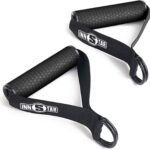 INNSTAR Upgraded Heavy Duty Exercise Handles, Cable Machine Attachments Resistance Bands With Solid ABS Core Grips, Fitness Strap Stirrup Handle Cable Attachment