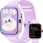 Smart Watch for Kids, 1.85″ Fitness Tracker Pedometer Watch, Health, Sleep Monitor, Puzzle Games, Alarm Clock, Camera, Music Player, Torchlight, Activity, Gift Toys for 4 – 13 Years Old Boys and Girls
