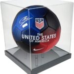 OnDisplay Deluxe UV-Protected Soccer Ball/Volleyball Display Case – Black Base – Luxe Handmade Acrylic Design