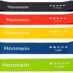 Resistance Bands for Working Out, Exercise Bands with 5 Resistance Levels Fit for Home Fitness, Strength Training, Natural Latex Resistance Band Include Instruction Guide and Carry Bag