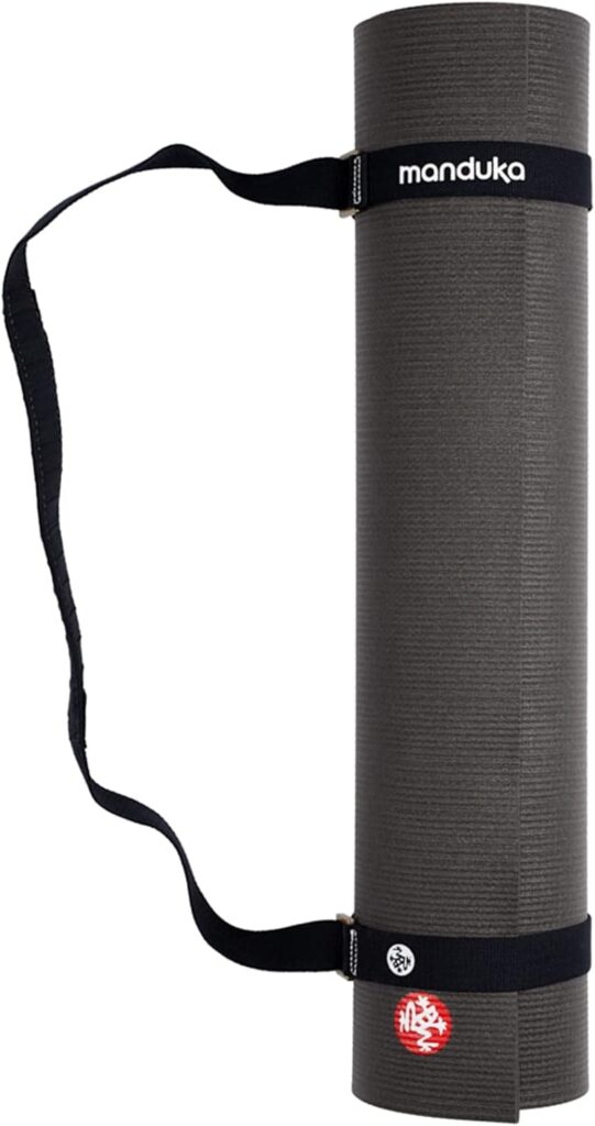 Manduka Yoga Commuter Mat Carrier – Eco-Friendly Cotton, Easy to Carry, Hands-Free, For All Mat Sizes, 68″ x 1.5″