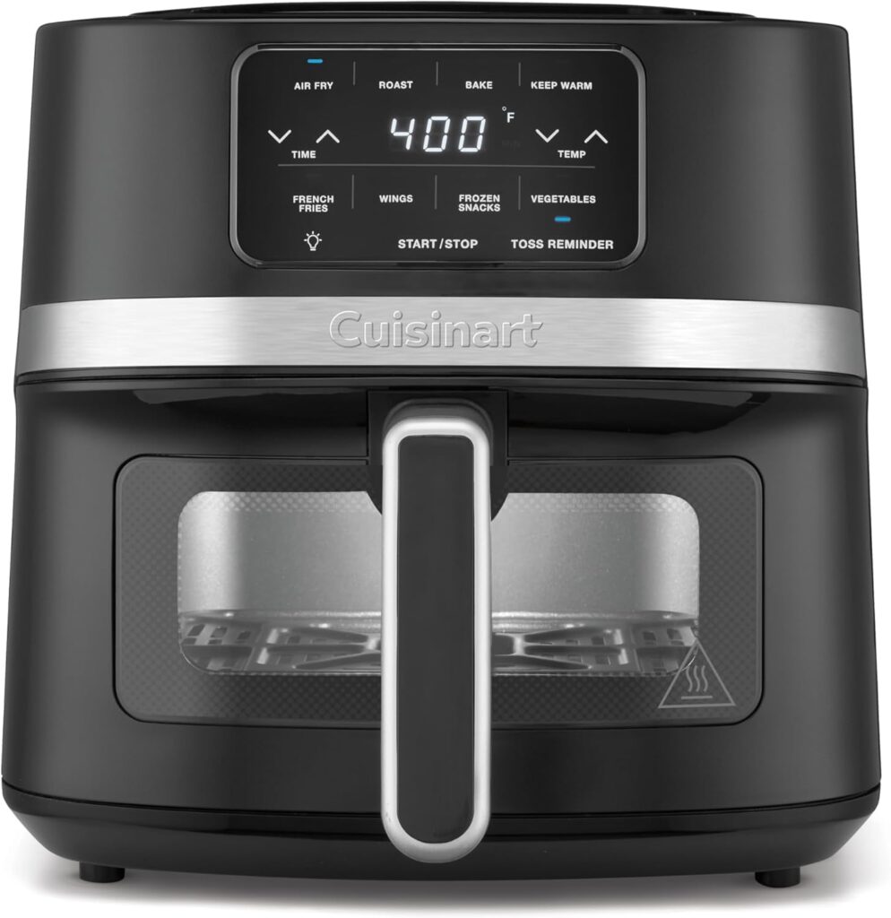 Cuisinart 4.5-Qt Basket Air Fryer, Interior light, Dishwasher-Safe Parts, 4 Presets, Roast, Bake, Broil, Air Fry & Keep Warm for Quick & Easy Meals (AIR-160C)