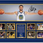 MENKARWHY Stephen Curry Signed Poster For Kids Room Bedroom Wall Decor-Basketball Superstar Posters Canvas Art Print Picture For Teen Boy Fans Birthday D3gifts