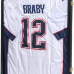 KCRasan Jersey Display Frame Case – Large Lockable Frames Shadow Box with UV Protection for Baseball Basketball Football Soccer Hockey Sport Shirt Matte Black Finish