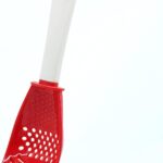 6 in 1 Multifunctional cooking gadgets, 356°F Heat Resistant kitchen gadgets, Egg Separator, Cooking, Draining, Mashing, Grating, Cooking spoon red