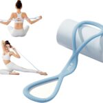 Luminous Resistance Bands, 8 Shaped Exercise Bands, with Handles Band for Arms, Back, Shoulder Stretch, Resistance Bands Women Men, Gift for Yoga Lover/Beginner, Not Break