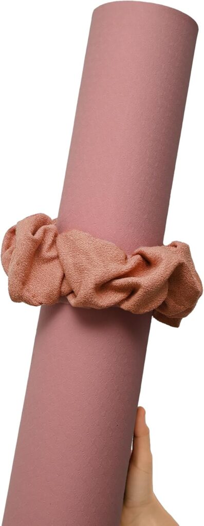 Yoga Mat Scrunchie – Holds Your Yoga Mat in Style – Durable & Elasticity Fabric – Fits All Standard Yoga Mats (mat not included)