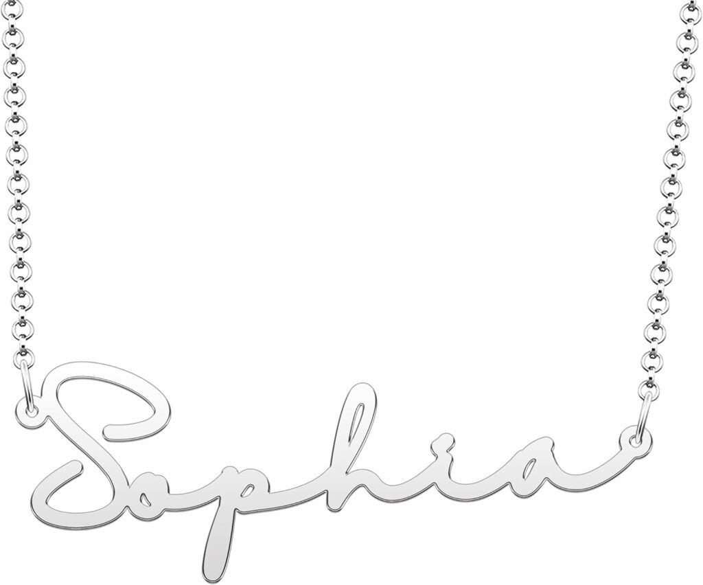 Roy Lopez Name Necklace Personalized Custom Name Necklaces Dainty Nameplate Pendant Gift for Women