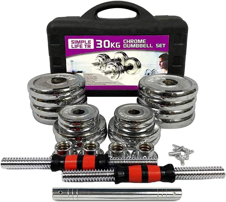 Adjustable Dumbbells Set 44 LB / 66 LB / 110 LB Home Weight Lifting Professional Dumbbells for Body Workout Home Gym Fitness with Carry Case