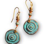 boho jewelry for women cyan ethnic long beaded earrings turquoise tribal gypsy unique earrings tibetan green bohemian earrings