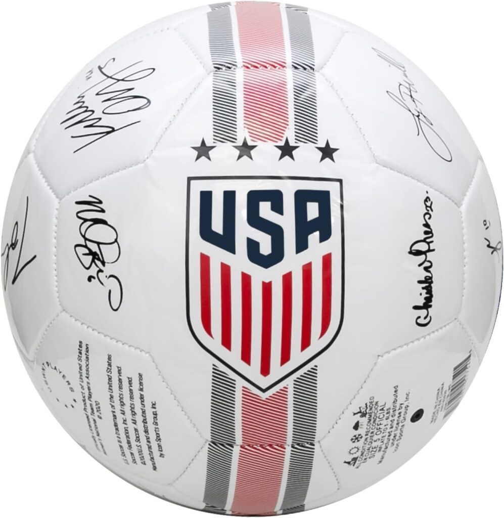 Icon Sports U.S. Soccer Signature USWNT Size 4 Soccer Ball, White