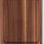 John Boos BBQ Series Rectangular Wooden Walnut Cutting Board 17”x21” – 1.5” Thick, 15-lb Reversible Butcher Block with Juice Groove, Edge-Grain & Finger Grips – Made in the USA