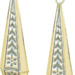 Boho Earrings, Gray Teardrop Earrings, Flower Earrings, Dangle Ethnic Earrings for Women, Handmade Bohemian Trendy Boho Vintage Jewelry