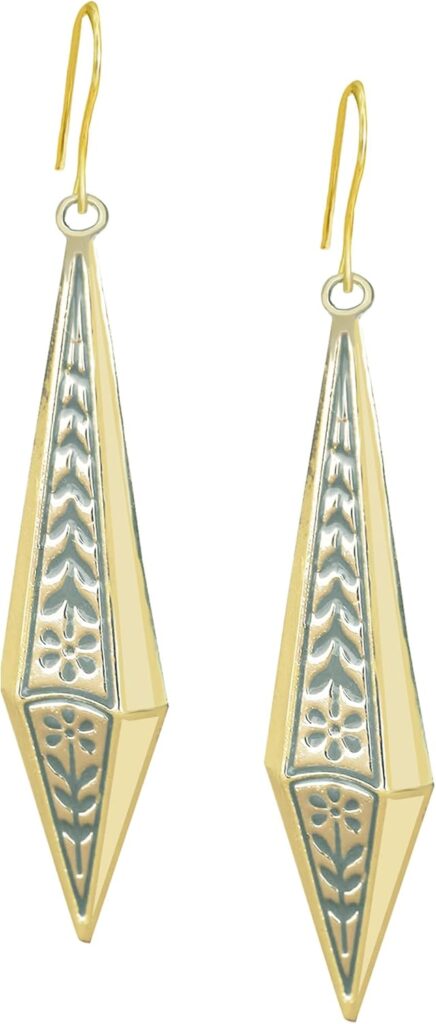 Boho Earrings, Gray Teardrop Earrings, Flower Earrings, Dangle Ethnic Earrings for Women, Handmade Bohemian Trendy Boho Vintage Jewelry