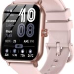 Smart Watch for Men Women, 1.83″ HD Touchsreen, Bluetooth Calling, 5 ATM Water-Resistance, 130+ Sports Modes, Health, Fitness & Sleep Tracker, Timer, Fitness Watch for Android/iOS, Pink
