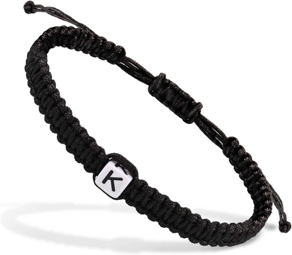 Handmade Bracelets, Bracelets for Women Men Adjustable Initial Bracelet Jewelry Gifts for Mom Wife Girlfriend Her Friends Christmas Gifts