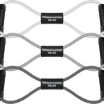 Figure 8 Fitness Resistance Bands with Handles – Exercise Tube Band Set of 3 for Arm and Shoulder Stretch, Rope 8 Word Elastic for Women and Men