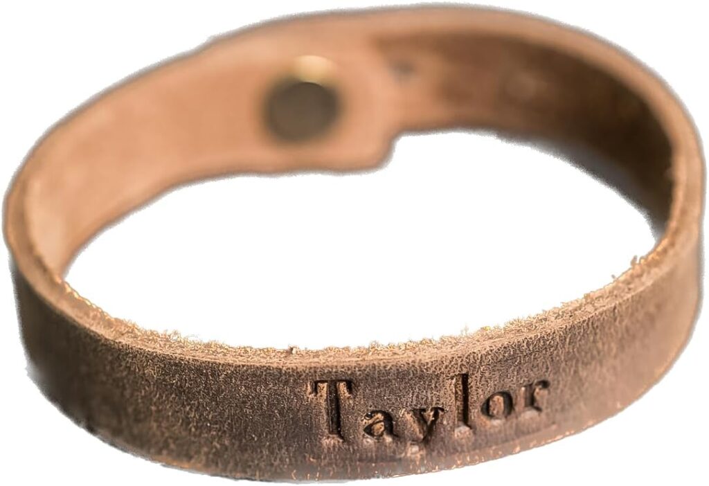 Ox & Pine Personalized Leather Wrap Bracelet – Customize Inscription