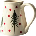 Cute X-MAS/Christmas Handcrafted Ceramic Mug for Coffee/Tea/Milk/Green Tea/Cold Coffee | Microwave Safe | Ideal Gift for Family/Friend 250 ml capacity.