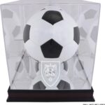 Real Salt Lake Mahogany Team Logo Soccer Ball Display Case – Soccer Ball Logo Display Cases ”Case Only”