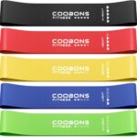 Resistance Bands for Working Out, Exercise Bands Resistance Bands Set with 5 Resistance Levels, Latex Loop Bands for Women Men, Workout Bands for Legs, Glutes, Strength Training, Yoga, Home Gym