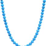 Multicolor Natural Stone Beaded Strand Necklace – 8mm 10mm Round Gemstone Beads, Handmade Jewelry for Women & Men 20Inch