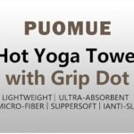 Hot Yoga Towel with Grip Dot, 72″ x 24″, Absorbent Microfiber Non Slip Yoga Mat Towel for Hot Yoga, Bikram, Pilates, Exercise and Fitness, Grey