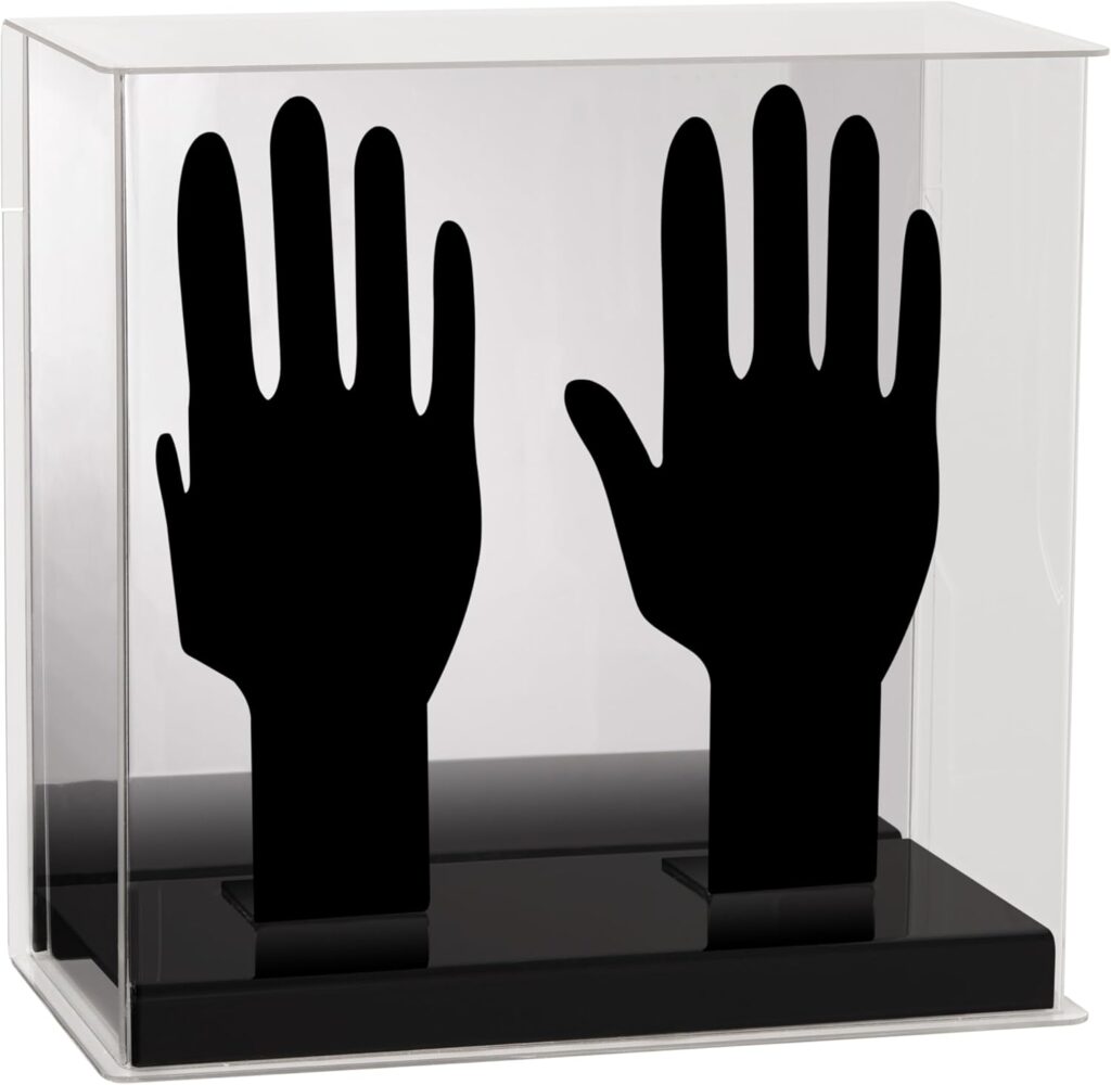 Franklin Sports Display Case – Memorabilia – UV Protected – Sport Collectibles – Baseball – Batting Gloves – Basketball – Soccer Ball – Football