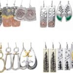 12 Pairs Vintage Geometric Druse Crystal Drop Dangle Earrings Ethnic Style Vintage Boho Jewelry Waterdrop Earrings Jewelry Set for Women