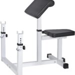 ANT MARCH Preacher Curl Weight Bench Seated Arm Isolated Barbell Dumbbell Biceps Station Home Gym Max load 450lLBS