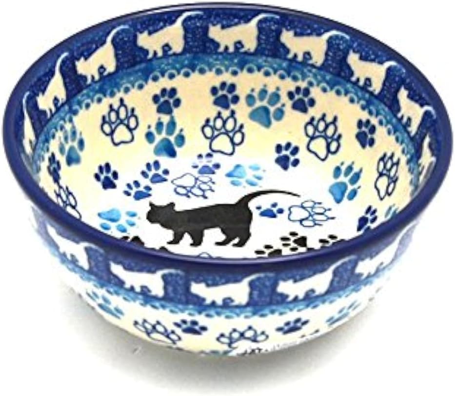 Polish Pottery Bowl – Ice Cream/Dessert – Boo Boo Kitty