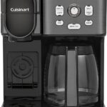 Cuisinart 12-Cup Coffee Maker, Single-Serve Brewer Glass Carafe, Automatic Hot & Iced Coffee Machine, Brew Strength Control and Brew Pause, SS-16BKS, Black Stainless Steel