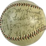 Babe Ruth Signed Autographed Vintage Spalding Baseball Inscribed To My Friend PSA