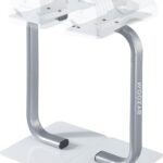 BYZOOM FITNESS Adjustable Dumbbell Stand Rack Holder Weight Training Fitness Exercise for Home Gym Woman Beginner White