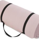 Amazon Basics 1 Inch Extra Thick Workout Exercise Yoga Mat with Carrying Strap