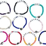 Custom Words & Letters Bracelet | Glass Seed Beads + Clasp Closure | Choose Size + Color & Wording |*CUTE*| Personalize & Customize (Band, Friendship, Love, Family, School, Sports, Business, Birthday)