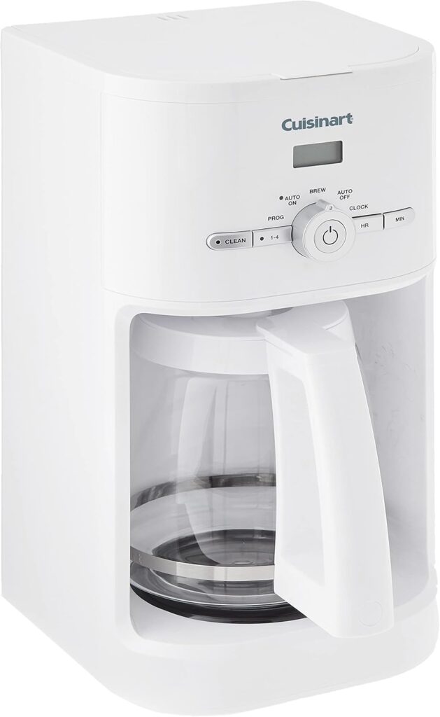Cuisinart 12-Cup Classic Programmable Coffeemaker, White, 12-Cup, Programmable, DCC-1120NAS