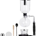 YUCHENGTECH Syphon Coffee Maker Tabletop Glass Siphon Pot Glass Technica Siphon Vacuum Coffee Maker(3 Cups(360ml))