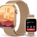 2025 Smart watches for Women with Blood Pressure Monitor, 1.9″ AMOLED DA GPT AI Voice Smartwatch, 24/7 Heart Rate Stress Sleep Monitor,123 Sports Modes, IP68 Waterproof Fitness Tracker for Android iOS